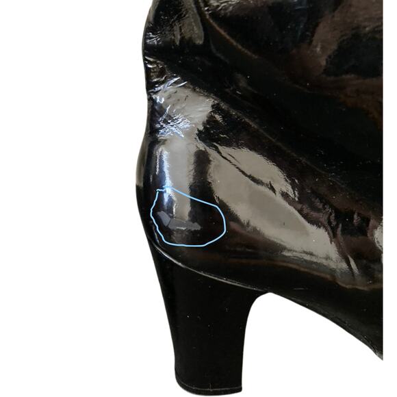 Golo for Lord & Taylor 60s/70s Patent Leather Boots RARE! 8M - Picture 5 of 13